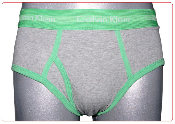 Slips Calvin Klein Hombre 365 Verde Gris